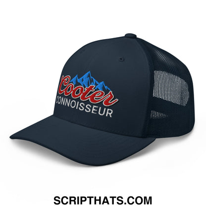 Cooter Connoisseur Embroidered Mesh Trucker Hat Navy