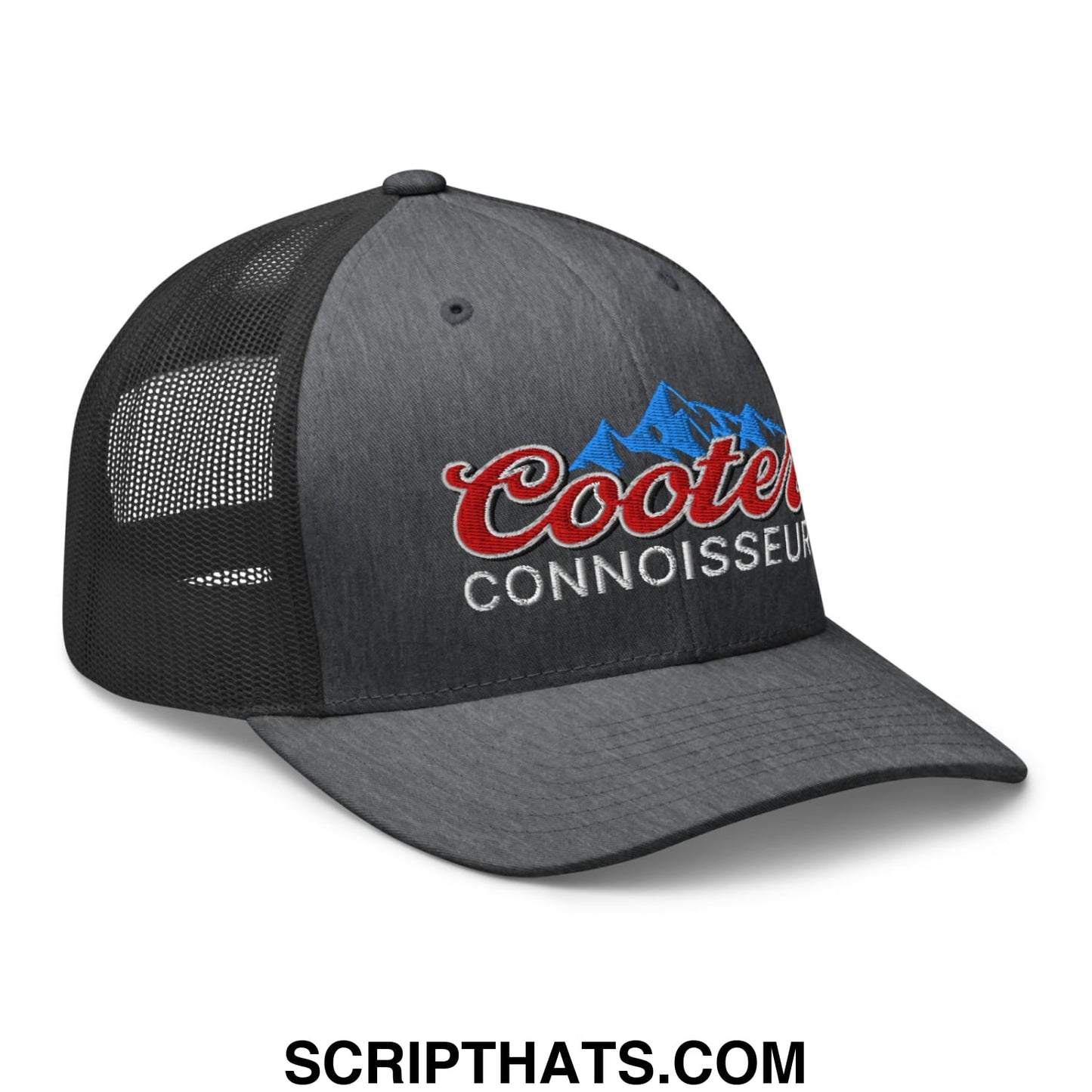 Cooter Connoisseur Embroidered Mesh Trucker Hat Dark Heather Gray
