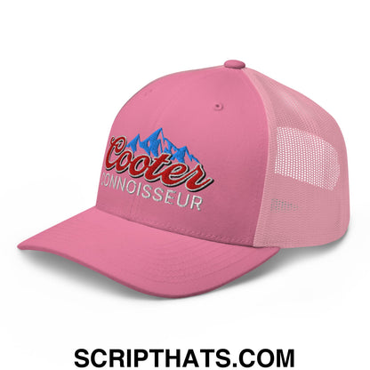 Cooter Connoisseur Embroidered Mesh Trucker Hat Pink