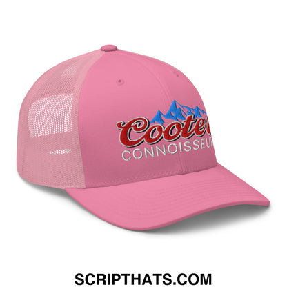 Cooter Connoisseur Embroidered Mesh Trucker Hat Pink