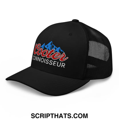 Cooter Connoisseur Embroidered Mesh Trucker Hat Black