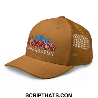 Cooter Connoisseur Embroidered Mesh Trucker Hat Caramel