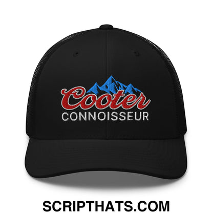 Cooter Connoisseur Embroidered Mesh Trucker Hat Black