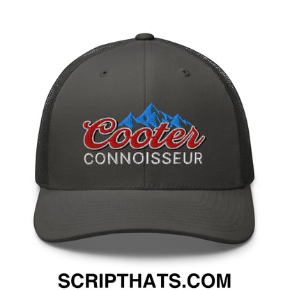 Cooter Connoisseur Embroidered Mesh Trucker Hat Charcoal