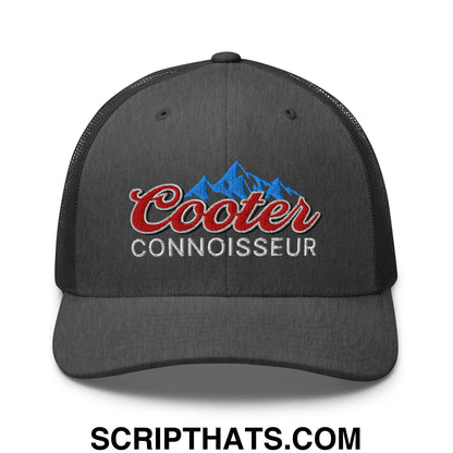 Cooter Connoisseur Embroidered Mesh Trucker Hat Dark Heather Gray