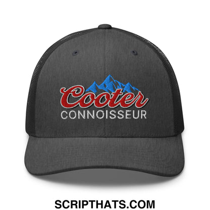 Cooter Connoisseur Embroidered Mesh Trucker Hat Dark Heather Gray