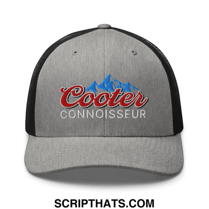 Cooter Connoisseur Embroidered Mesh Trucker Hat Heather Black
