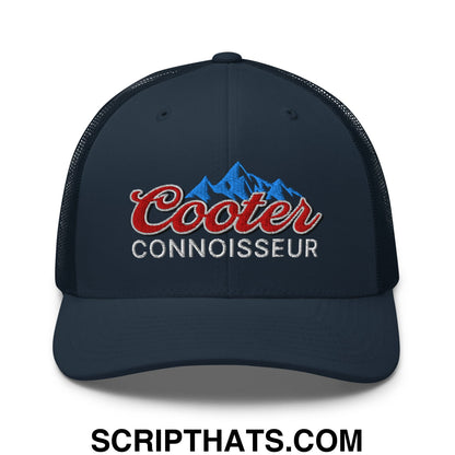 Cooter Connoisseur Embroidered Mesh Trucker Hat Navy