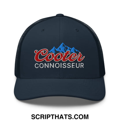 Cooter Connoisseur Embroidered Mesh Trucker Hat Navy