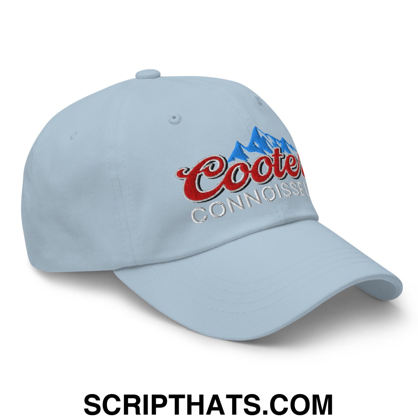 Cooter Connoisseur Embroidered Unstructured Dad Hat Light Blue