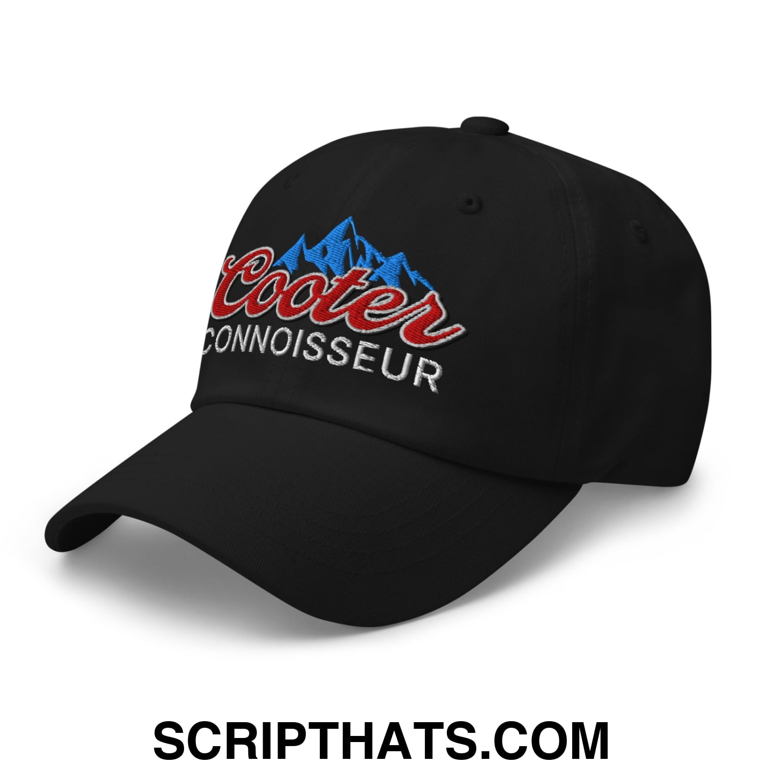 Cooter Connoisseur Embroidered Unstructured Dad Hat Black