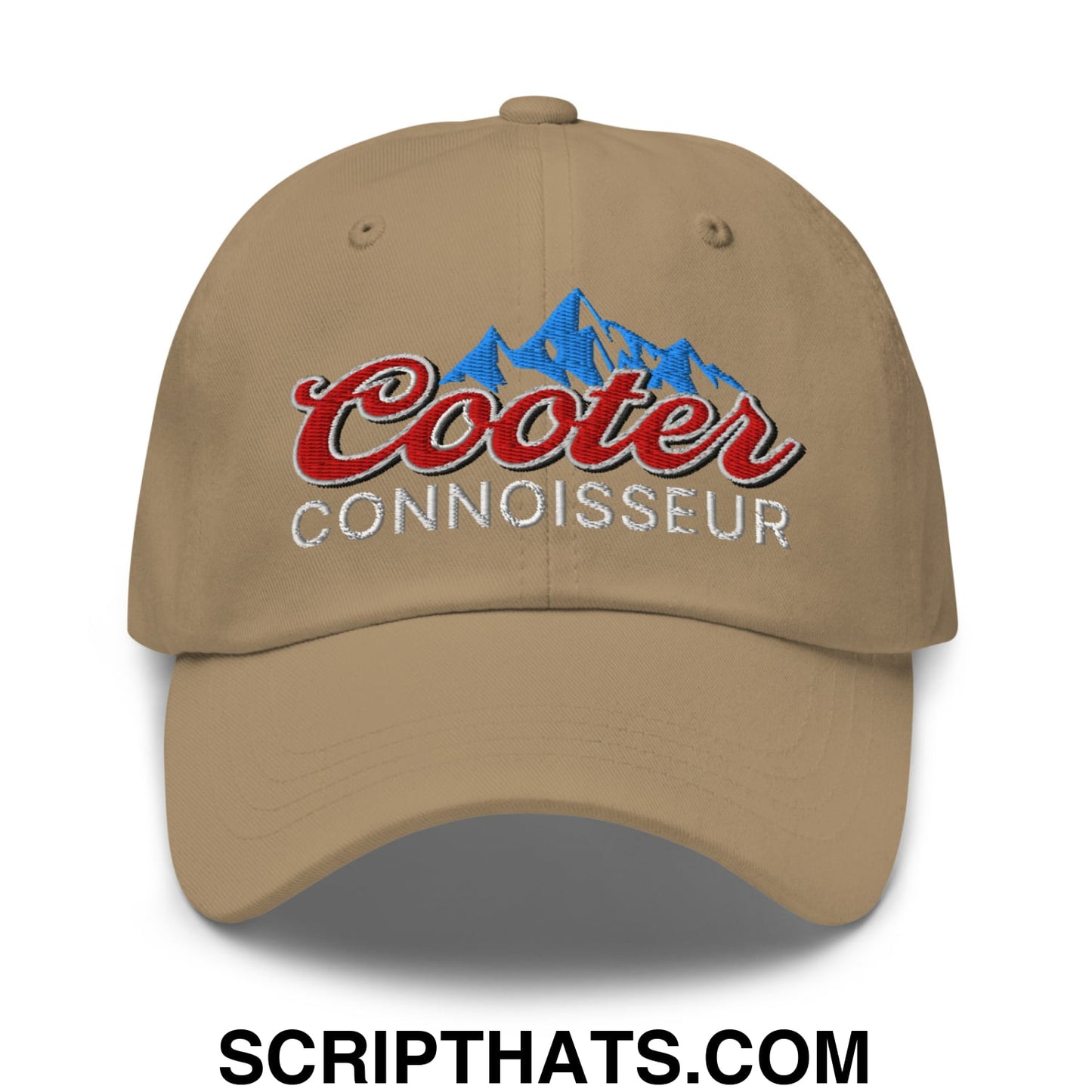 Cooter Connoisseur Embroidered Unstructured Dad Hat Khaki