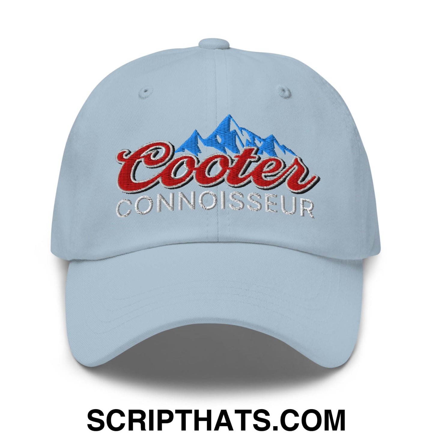 Cooter Connoisseur Embroidered Unstructured Dad Hat Light Blue