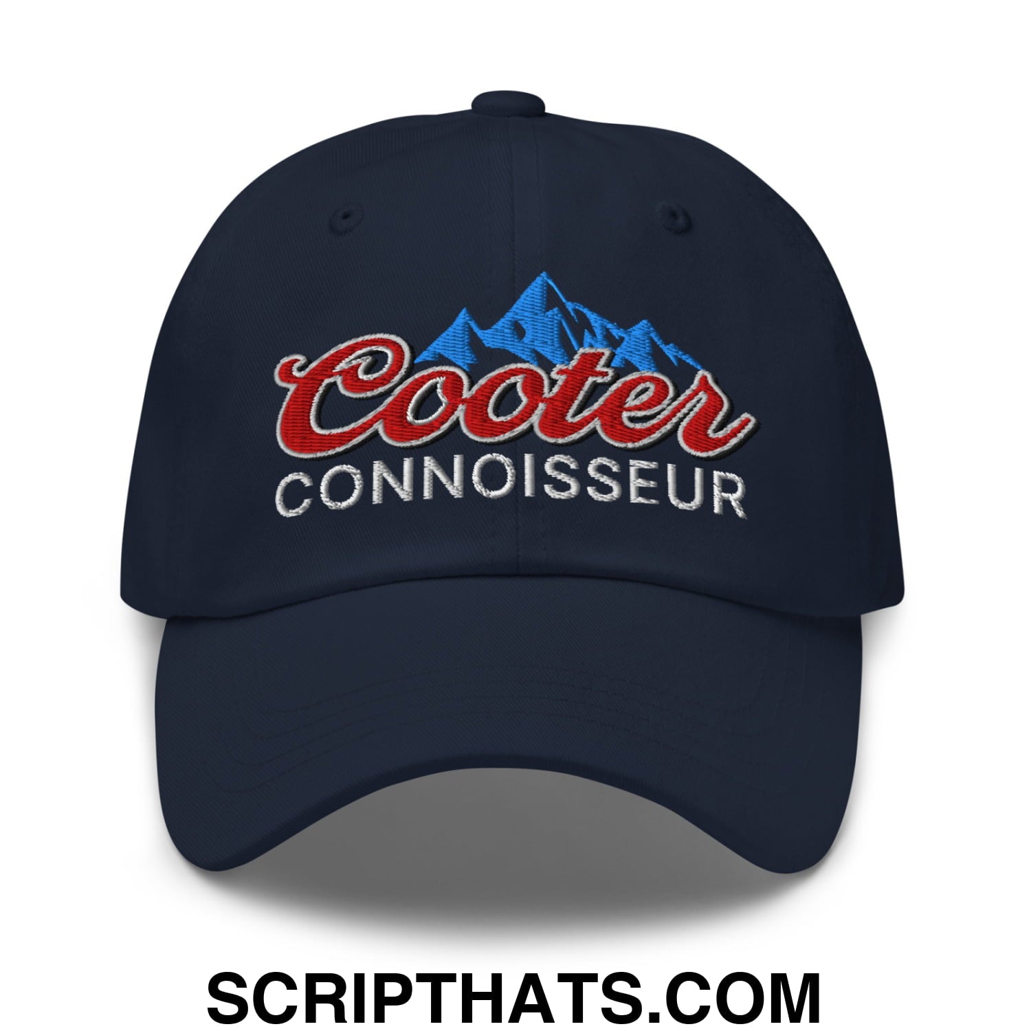Cooter Connoisseur Embroidered Unstructured Dad Hat Navy