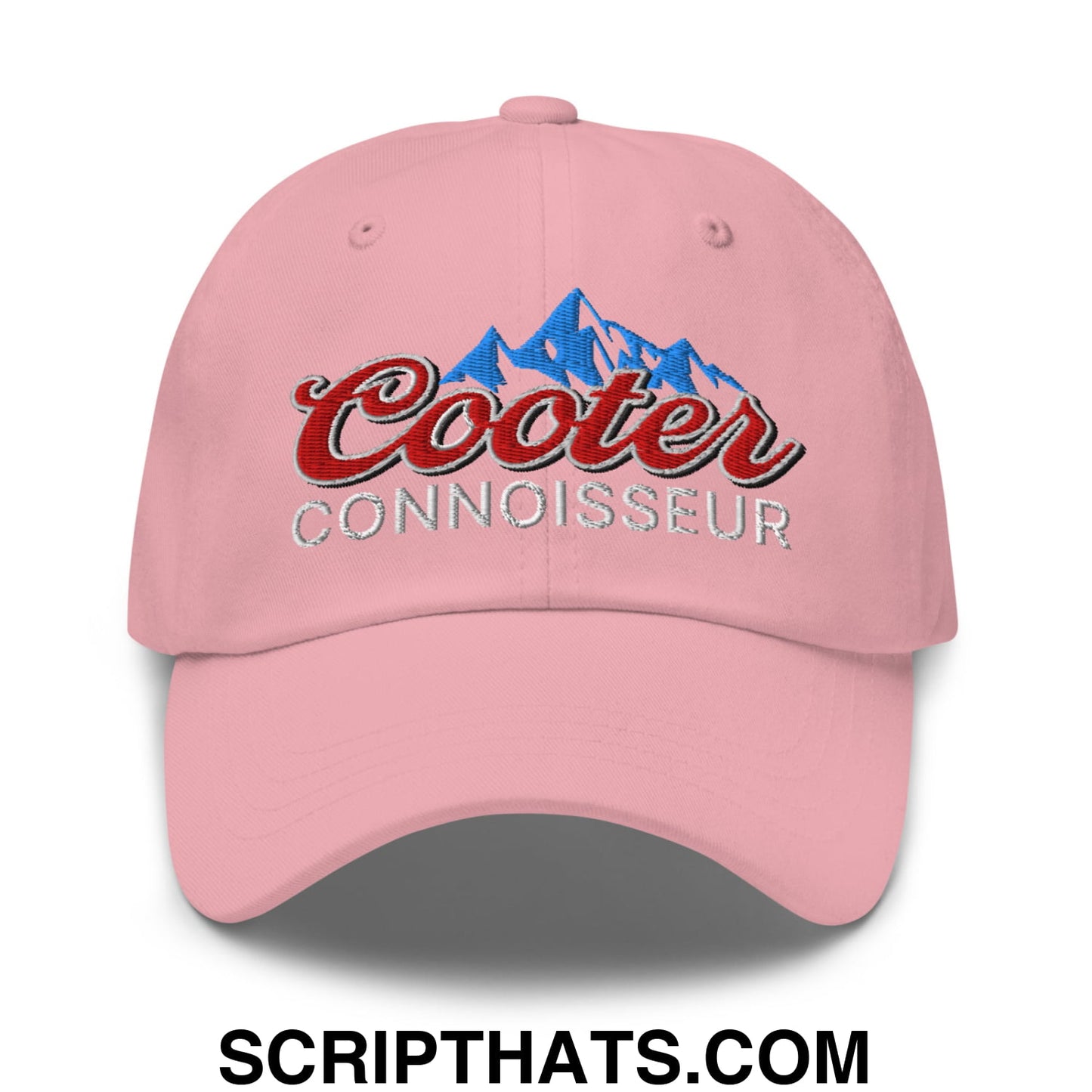 Cooter Connoisseur Embroidered Unstructured Dad Hat Pink