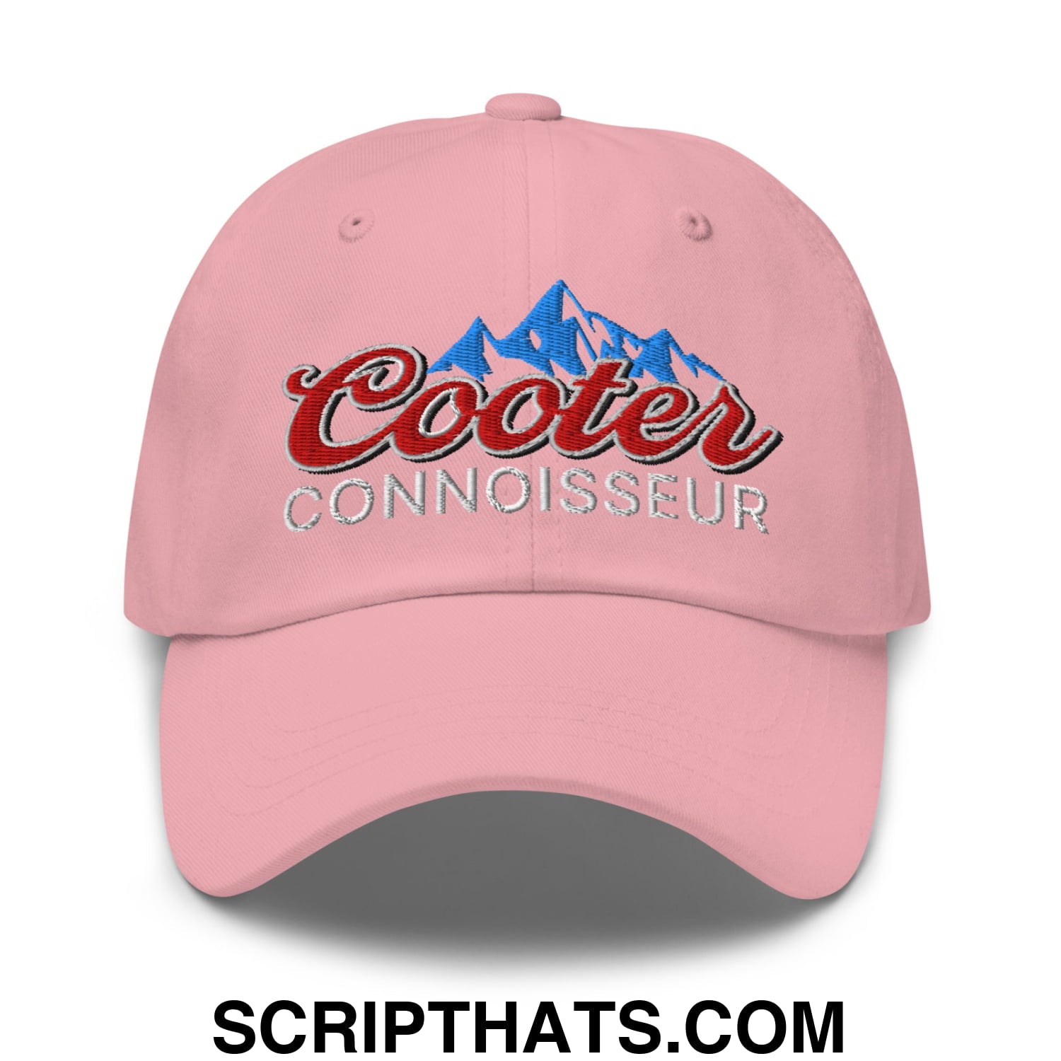 Cooter Connoisseur Embroidered Unstructured Dad Hat Pink
