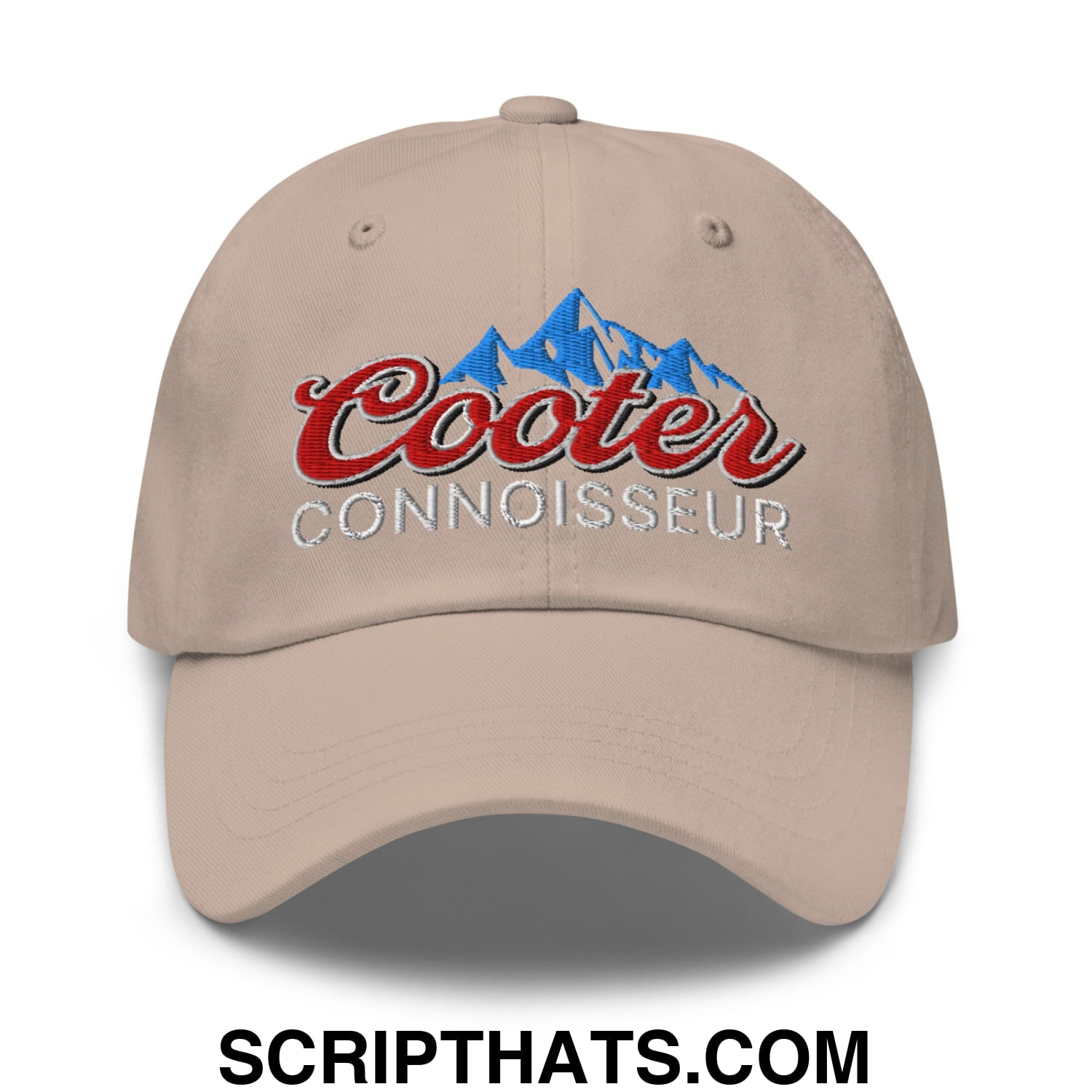 Cooter Connoisseur Embroidered Unstructured Dad Hat Stone