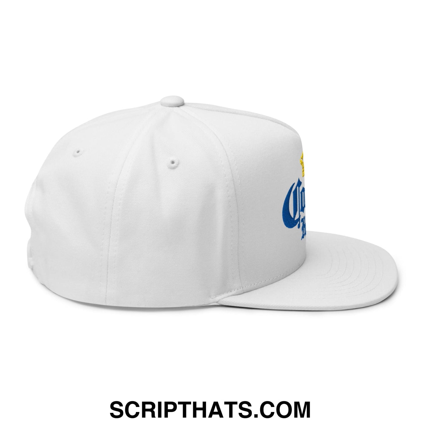 Cougar Hunter Extra Embroidered Flat Bill Brim 5 Panel Snapback Hat Default Title