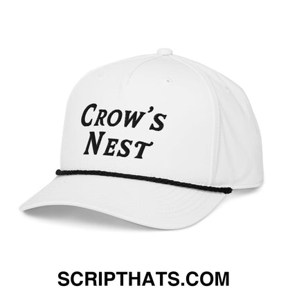 Crow's Nest Embroidered Golf Rope Hat Default Title