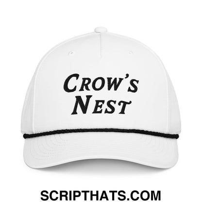 Crow's Nest Embroidered Golf Rope Hat Default Title
