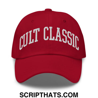 Cult Classic Embroidered Dad Hat Cranberry