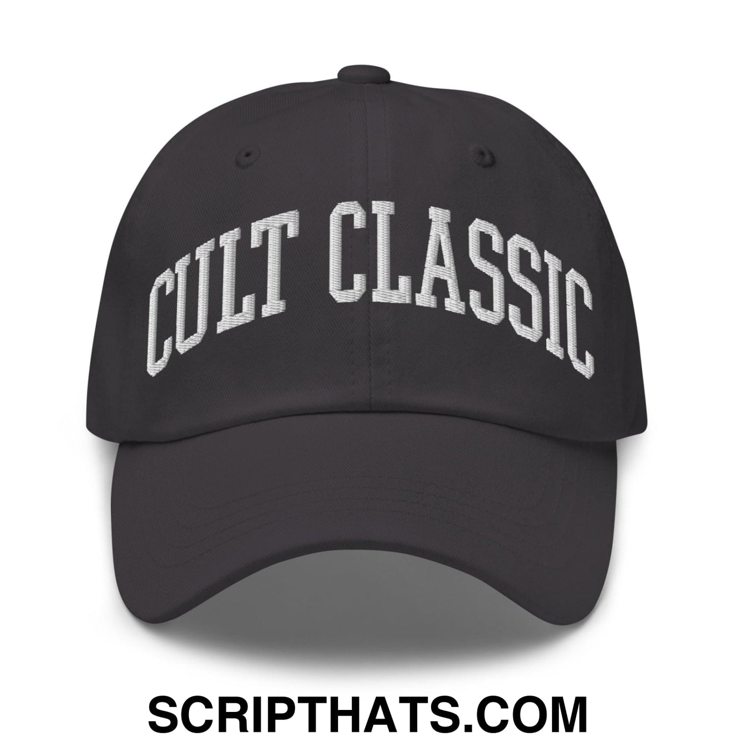 Cult Classic Embroidered Dad Hat Dark Grey