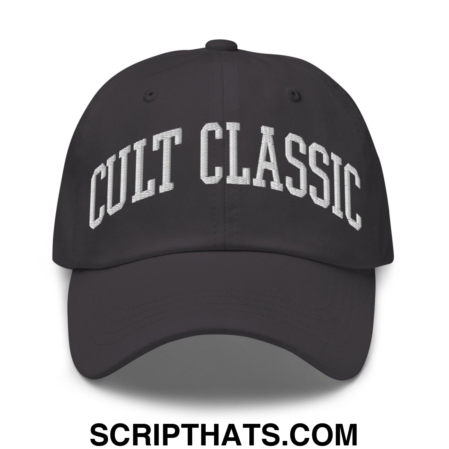 Cult Classic Embroidered Dad Hat Dark Grey