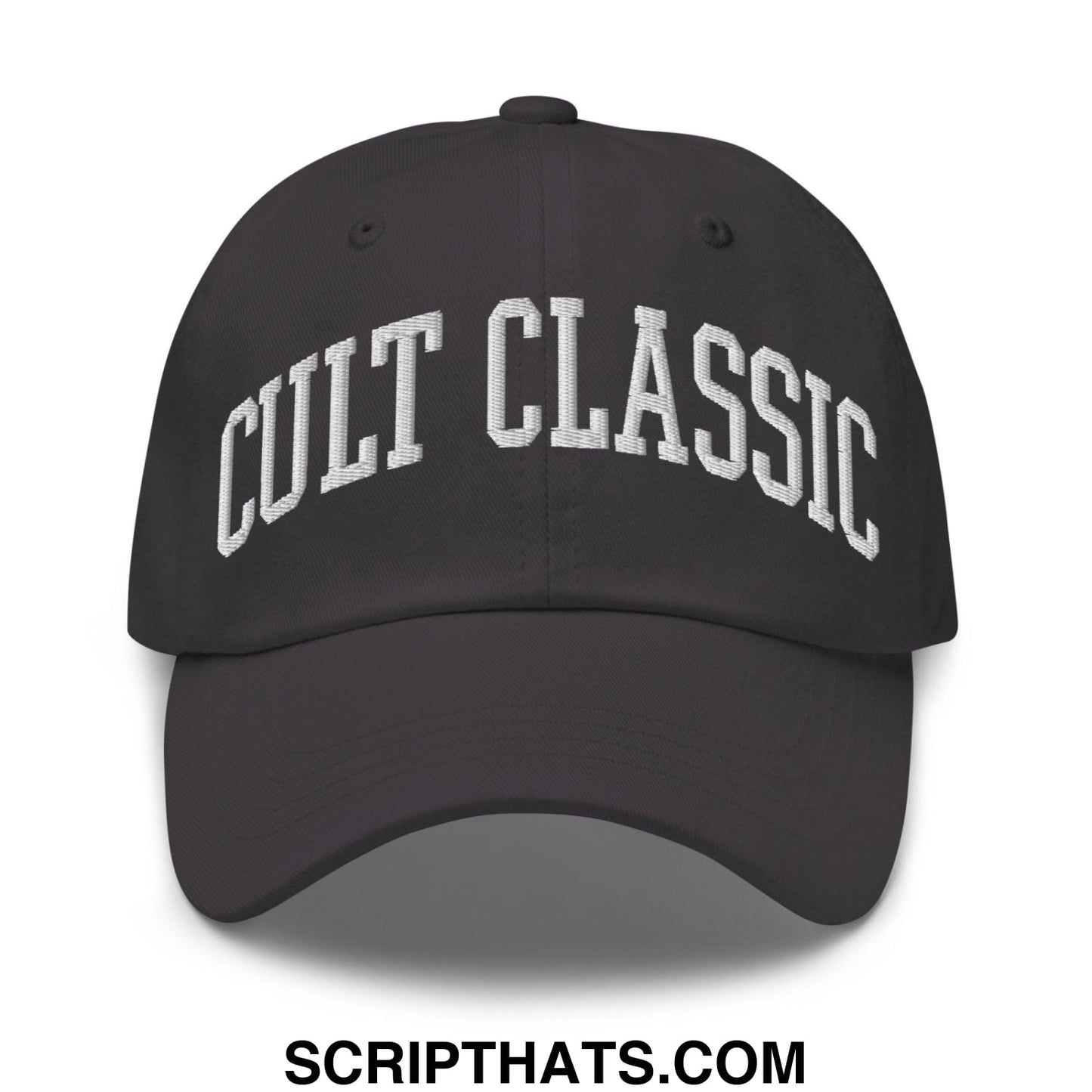Cult Classic Embroidered Dad Hat Dark Grey