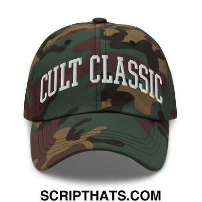 Cult Classic Embroidered Dad Hat Green Camo