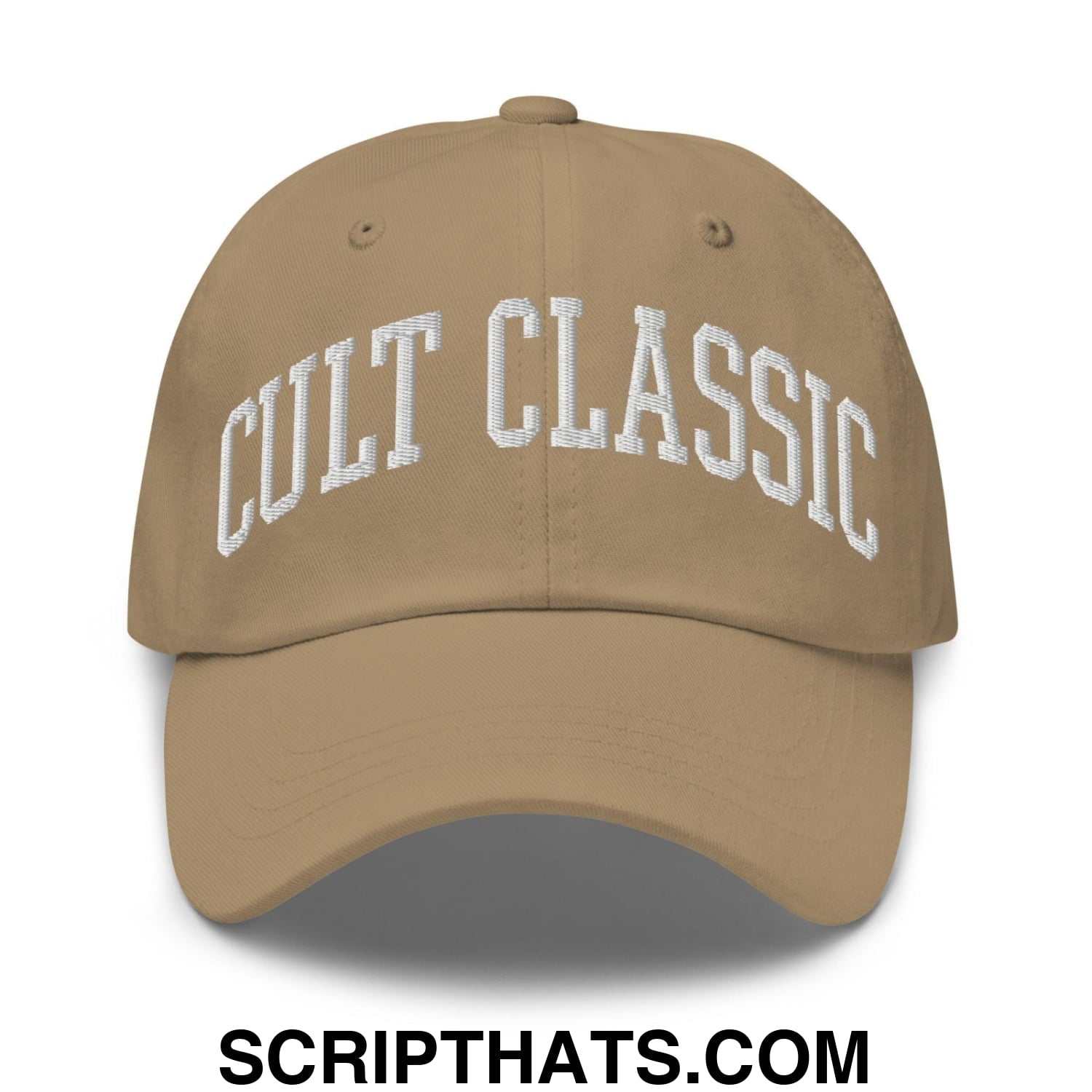 Cult Classic Embroidered Dad Hat Khaki