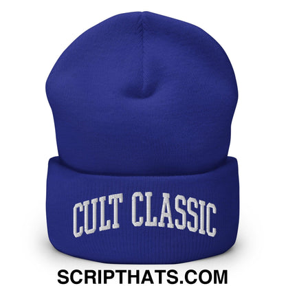 Cult Classic Embroidered Knit Cuffed Beanie Royal