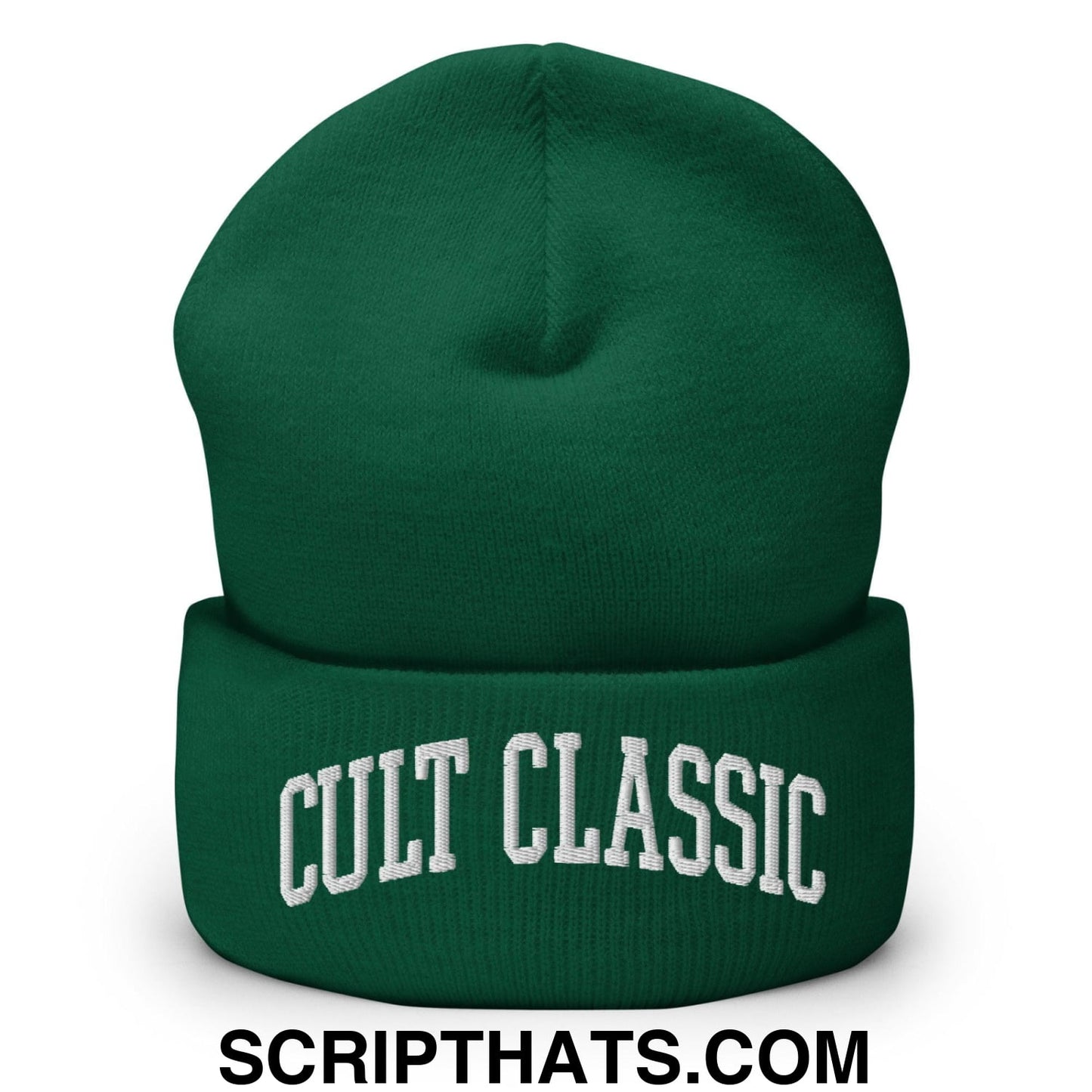 Cult Classic Embroidered Knit Cuffed Beanie Spruce