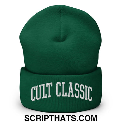 Cult Classic Embroidered Knit Cuffed Beanie Spruce