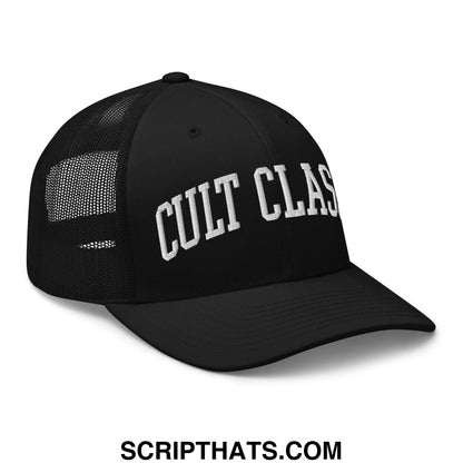 Cult Classic Embroidered Mesh Trucker Hat Black