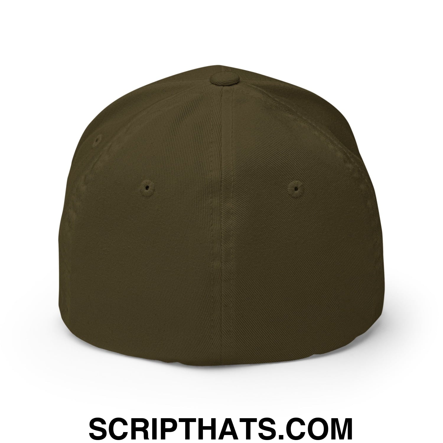 Curves Right Embroidered Stretch Fit Golf Hat Olive