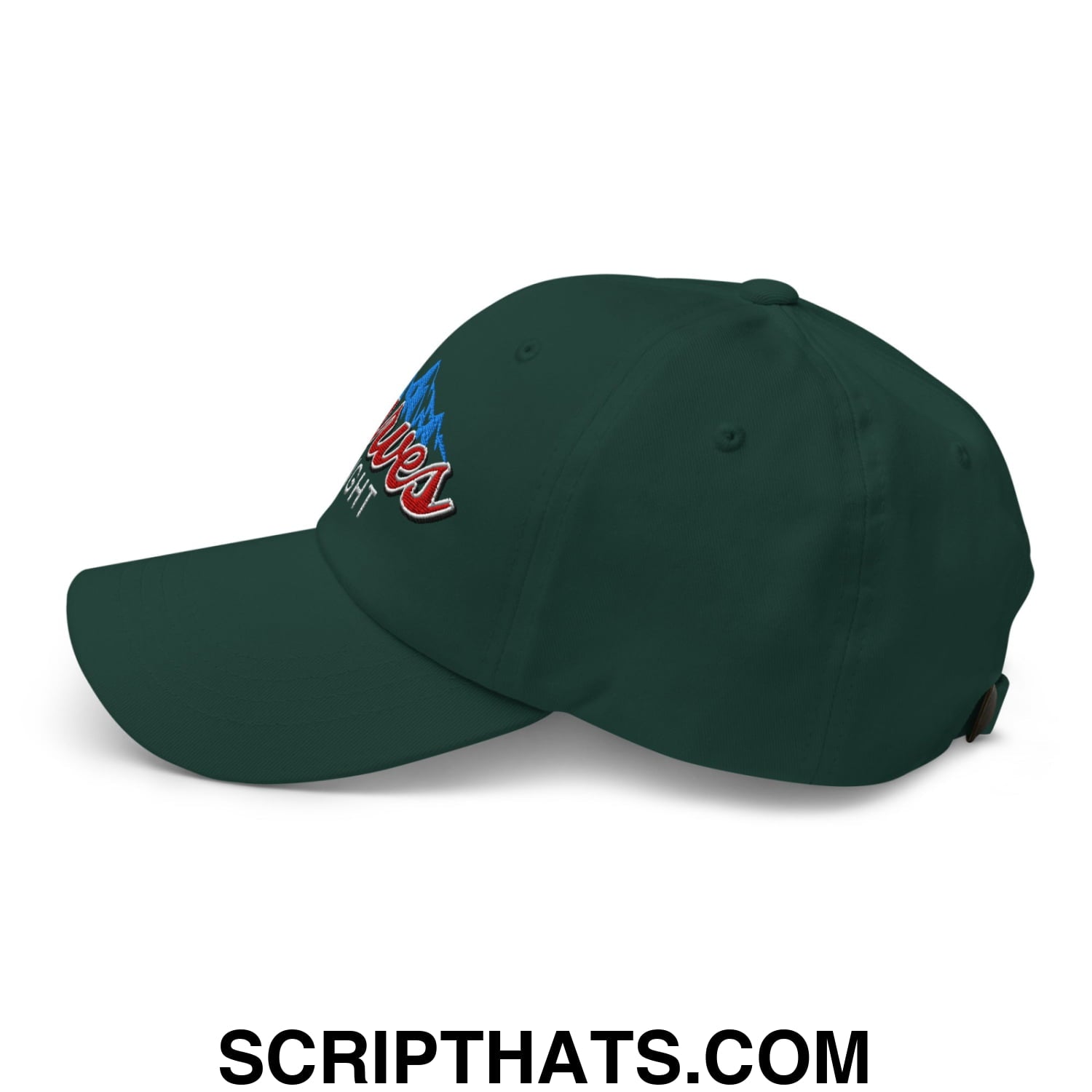 Curves Right Embroidered Unstructured Golf Dad Hat Spruce