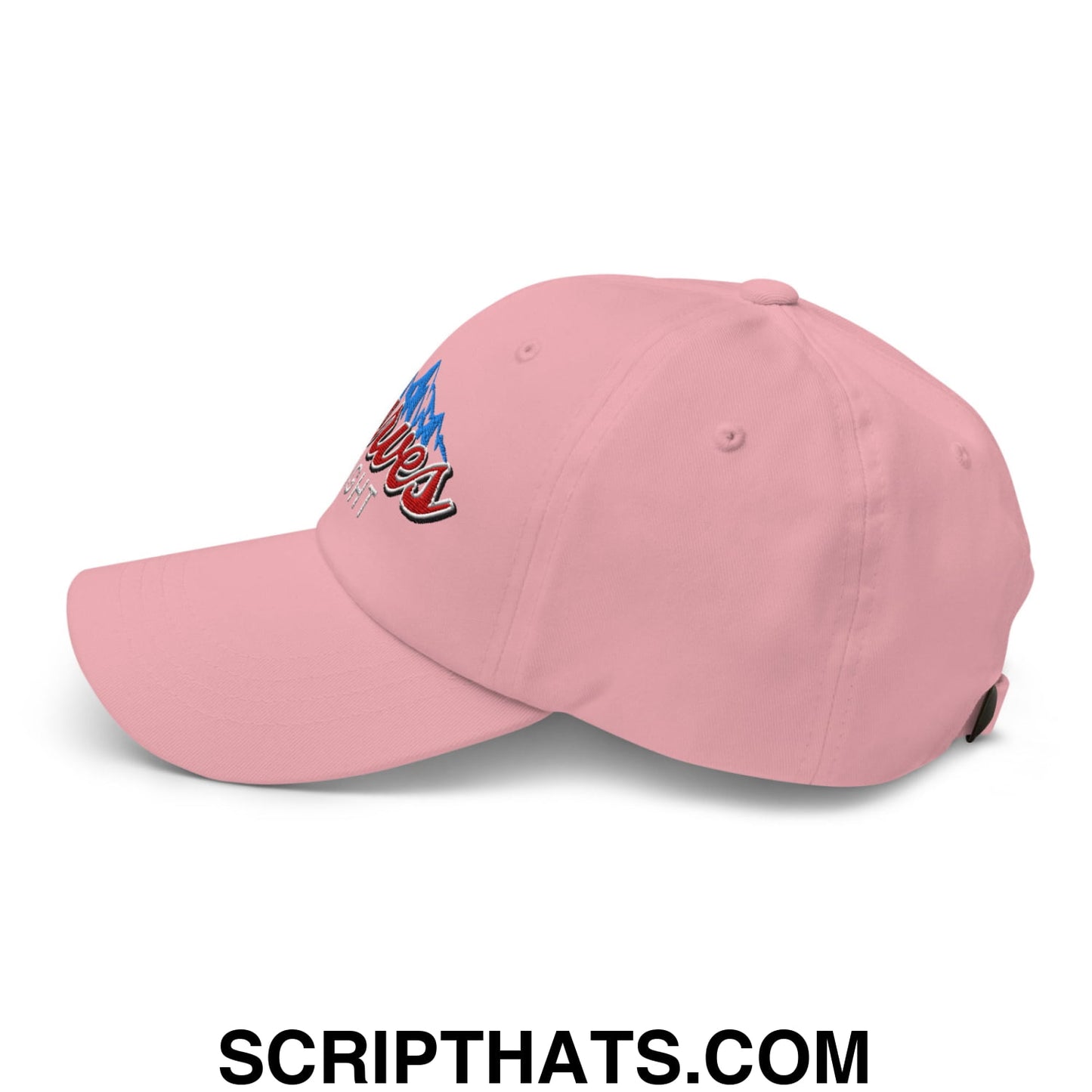 Curves Right Embroidered Unstructured Golf Dad Hat Pink