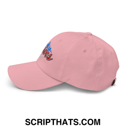 Curves Right Embroidered Unstructured Golf Dad Hat Pink