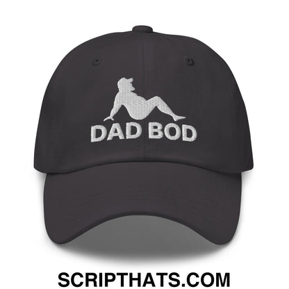 Dad Bod Mud Flap Silhouette Embroidered Dad Hat Dark Grey
