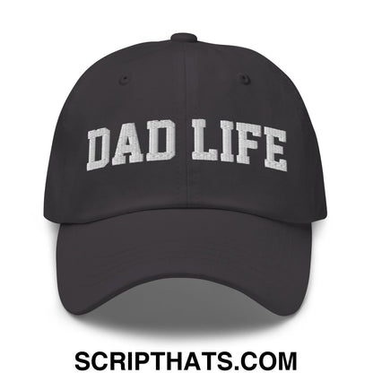 Dad Life Embroidered Unstructured Dad Hat Dark Grey