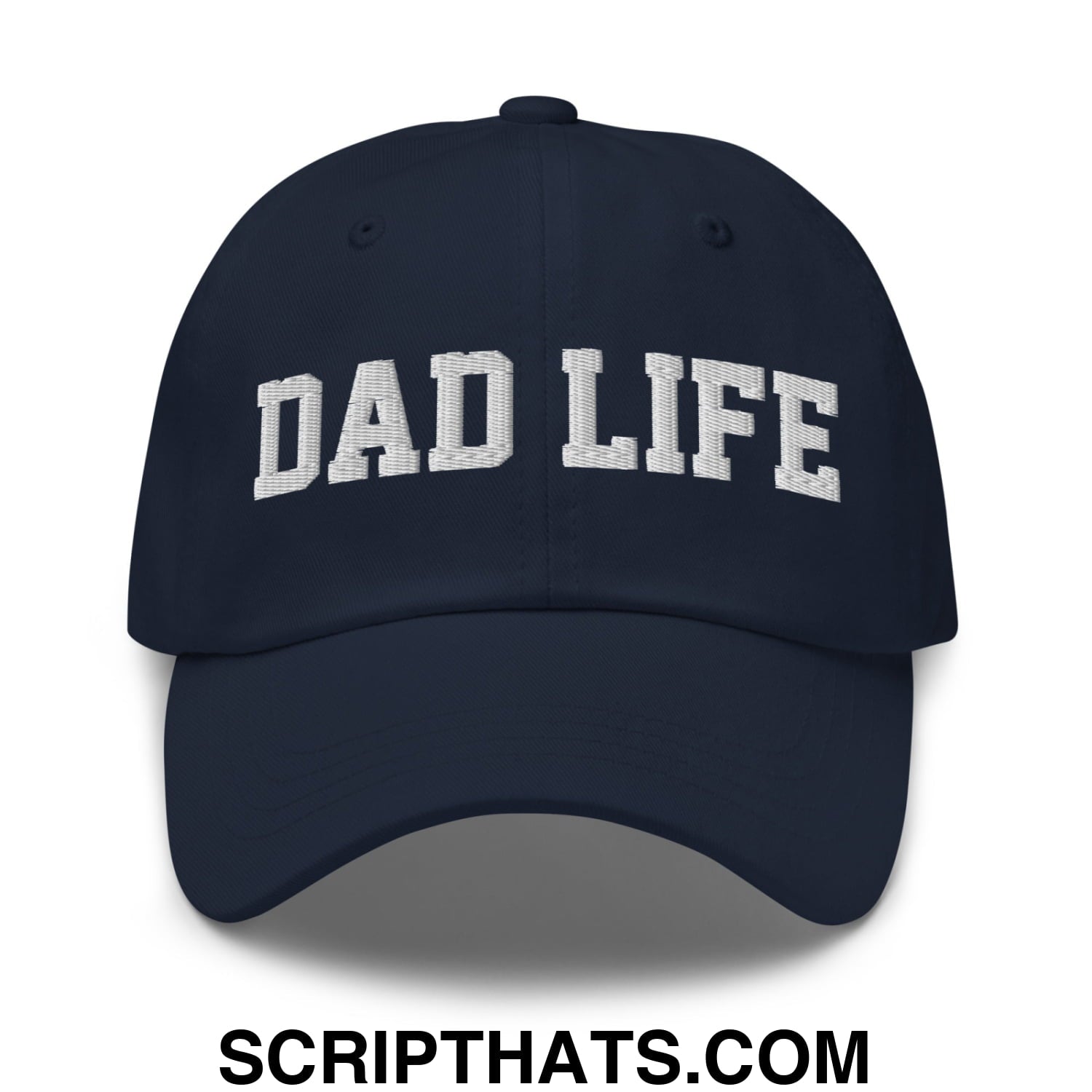 Dad Life Embroidered Unstructured Dad Hat Navy