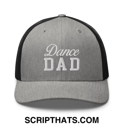Dance Dad Embroidered Mesh Trucker Hat Heather Black