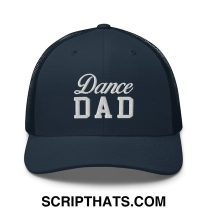 Dance Dad Embroidered Mesh Trucker Hat Navy