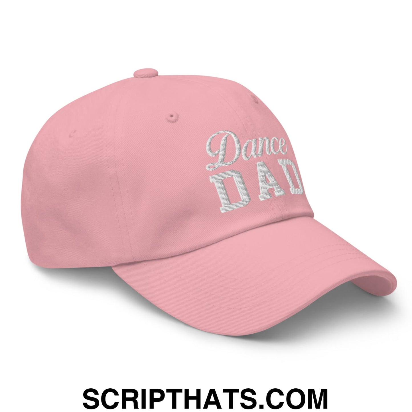 Dance Dad Embroidered Unstructured Dad Hat Pink