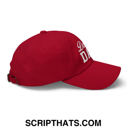 Dance Dad Embroidered Unstructured Dad Hat Cranberry