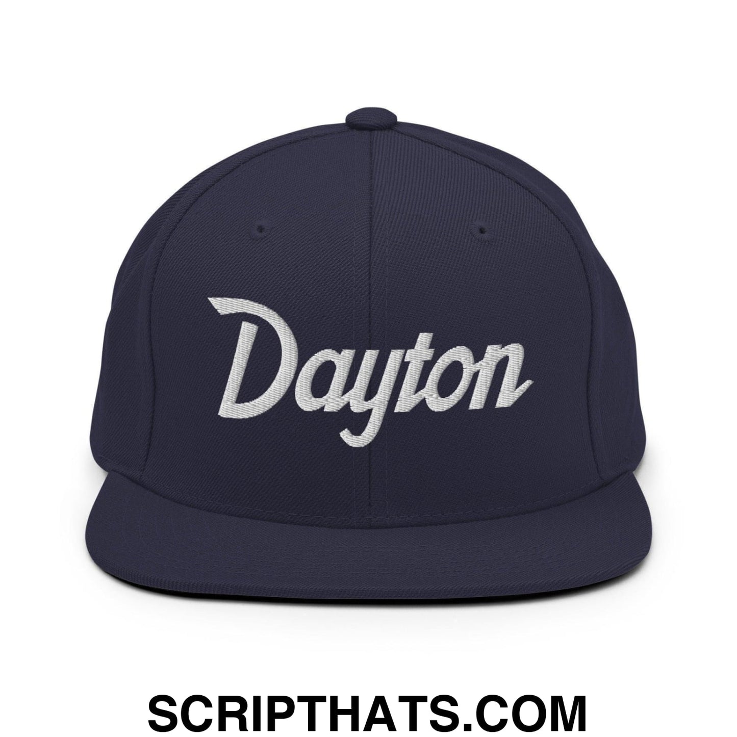 Dayton Script Snapback Hat Navy