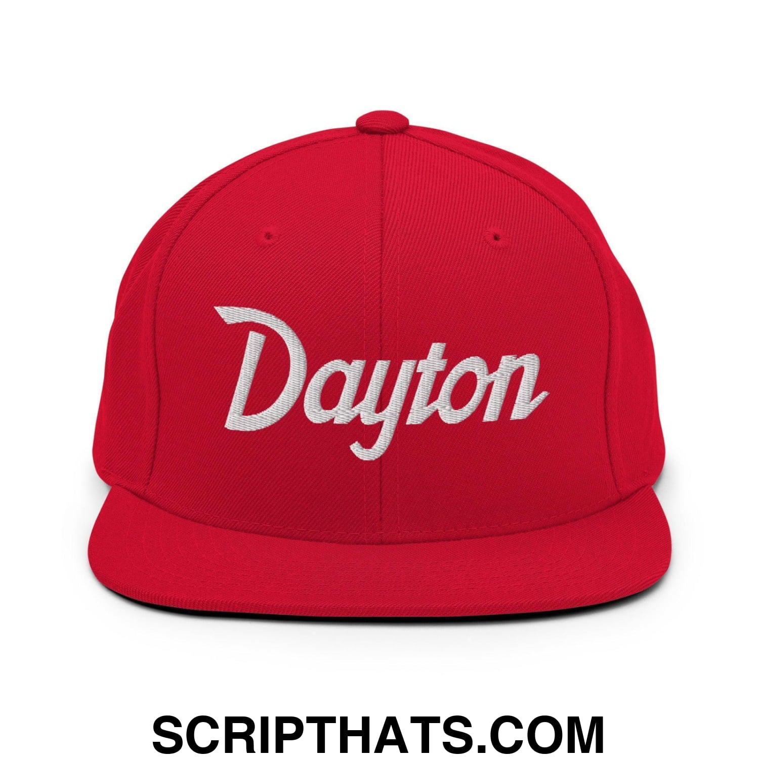 Dayton Script Snapback Hat Red