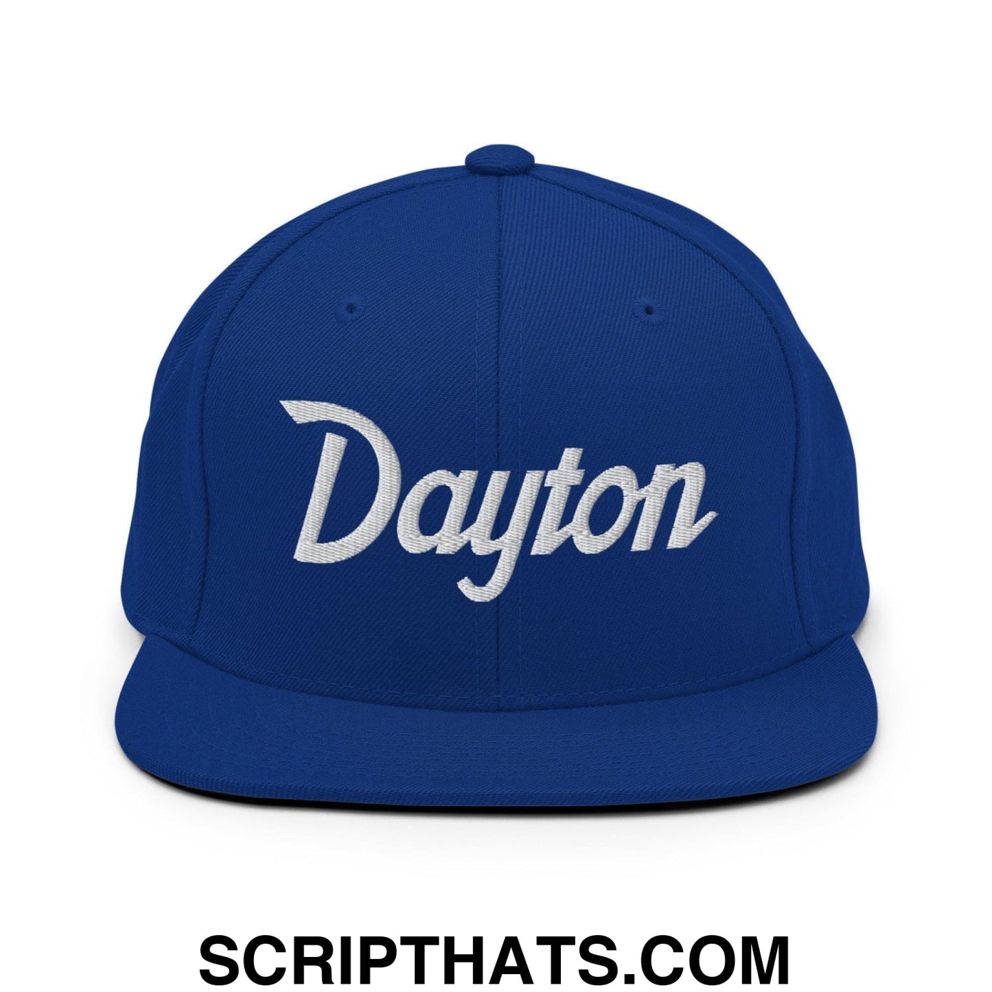 Dayton Script Snapback Hat Royal Blue