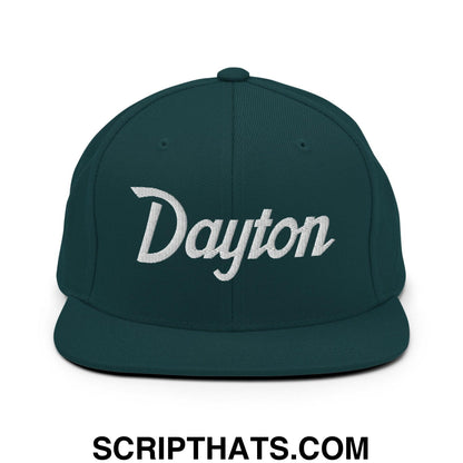 Dayton Script Snapback Hat Spruce