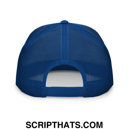Dipper Pines Embroidered Flat Bill Brim Mesh Trucker Hat Default Title